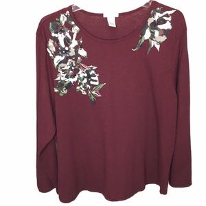 Hasting & Smith Sequins Embellished T-Shirt